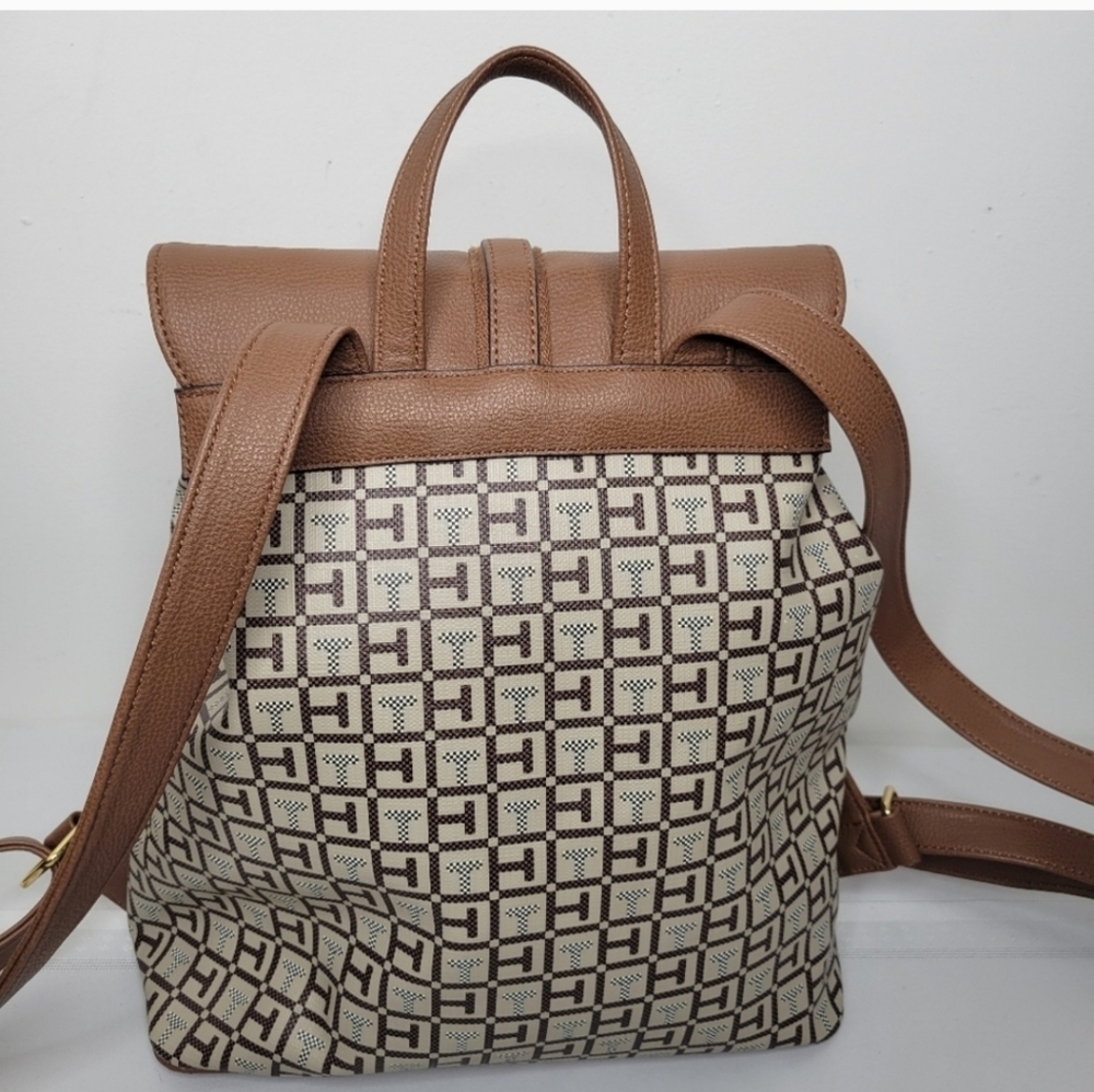 Tommy Hilfiger Large Tan & Cream Women's Backpack, 12×11×6, EUC - Picture 2 of 8